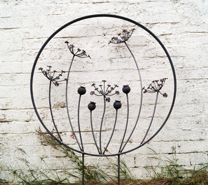 Cow Parsley & Poppy Hoop