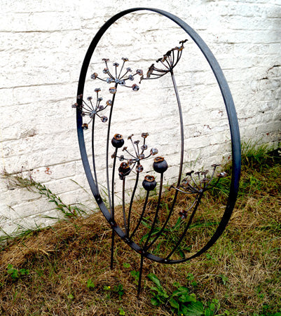 Cow Parsley & Poppy Hoop
