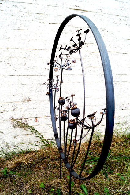 Cow Parsley & Poppy Hoop