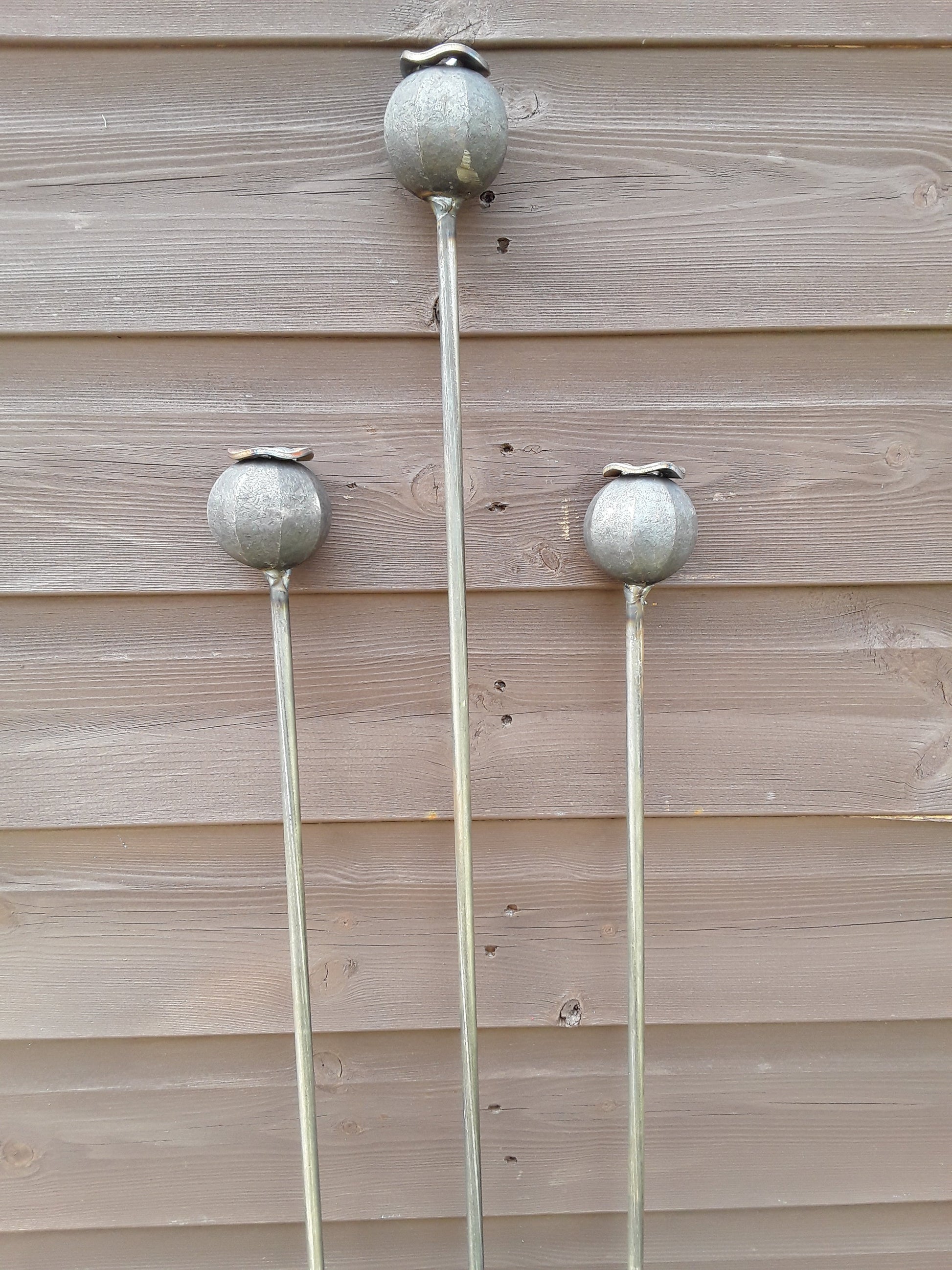 poppy seed head garden stakes Poppy Seed Head Plant Support/Stake/Pin – Metal in Bloom Ltd