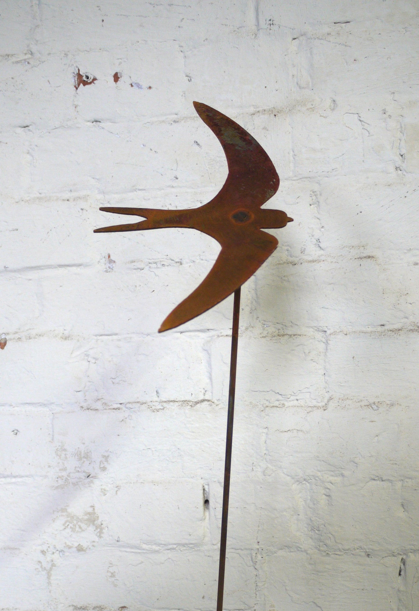 Single Swallow Garden Stake, Plant Support, Garden Art